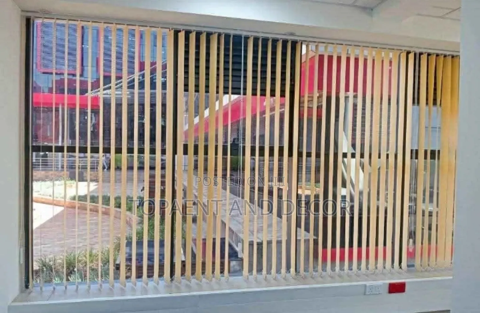 Simple and Elegant Vertical Office Window Blinds