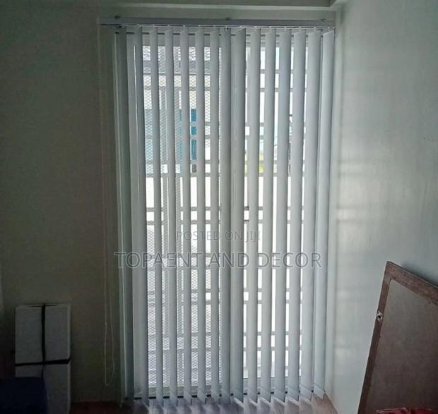 Light Grey Vertical Office Blinds