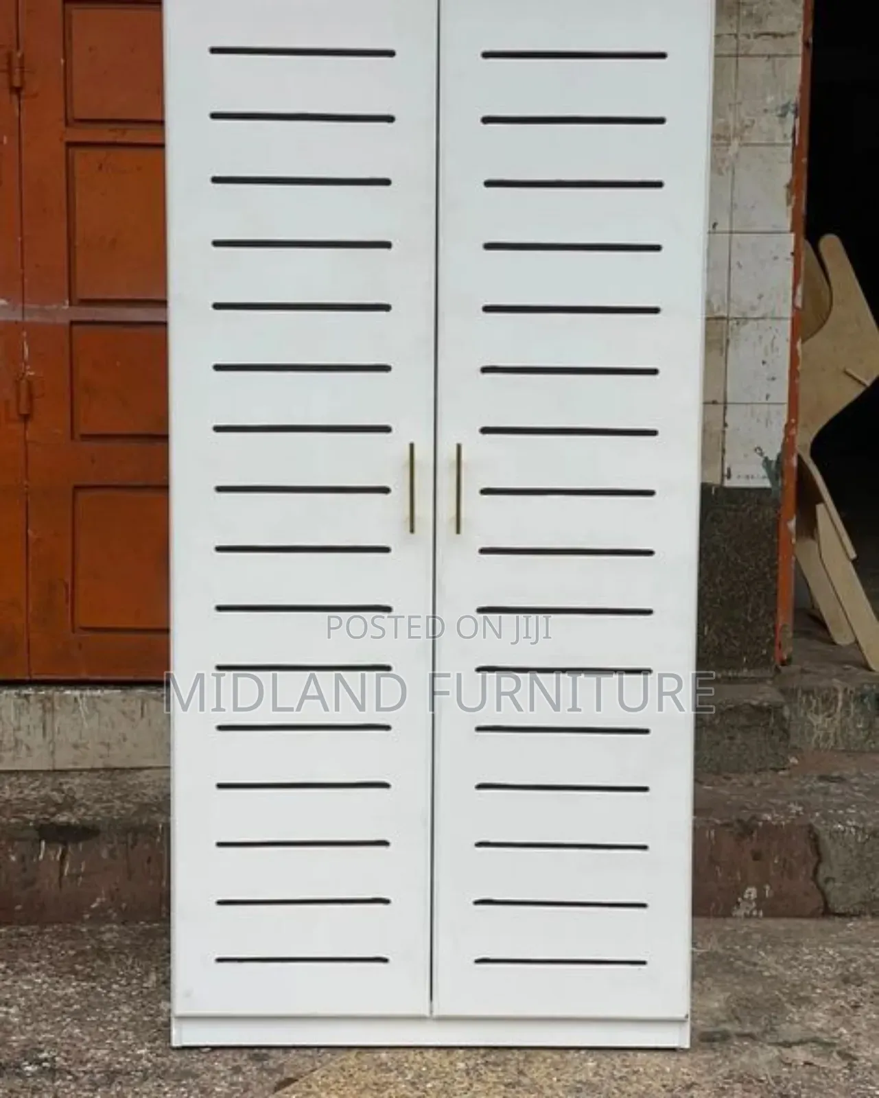 Shoe Rack With Ventilated Doors