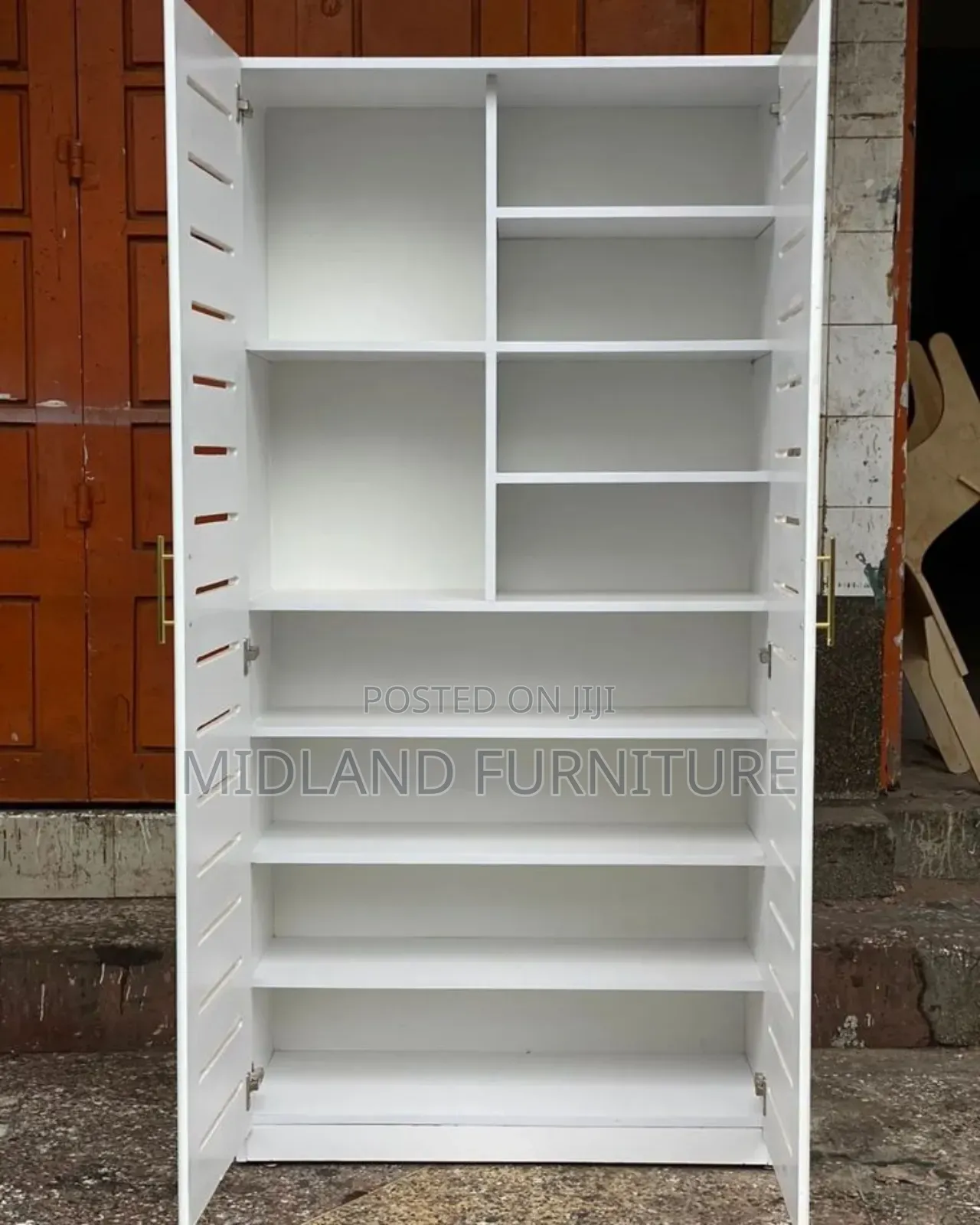 Shoe Rack With Ventilated Doors