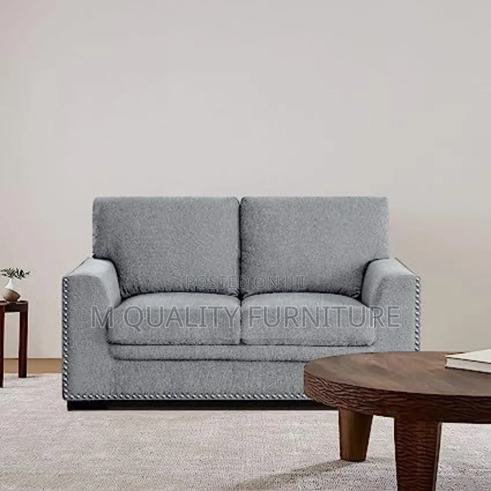 Gray 2-Seater Handmade Sofas