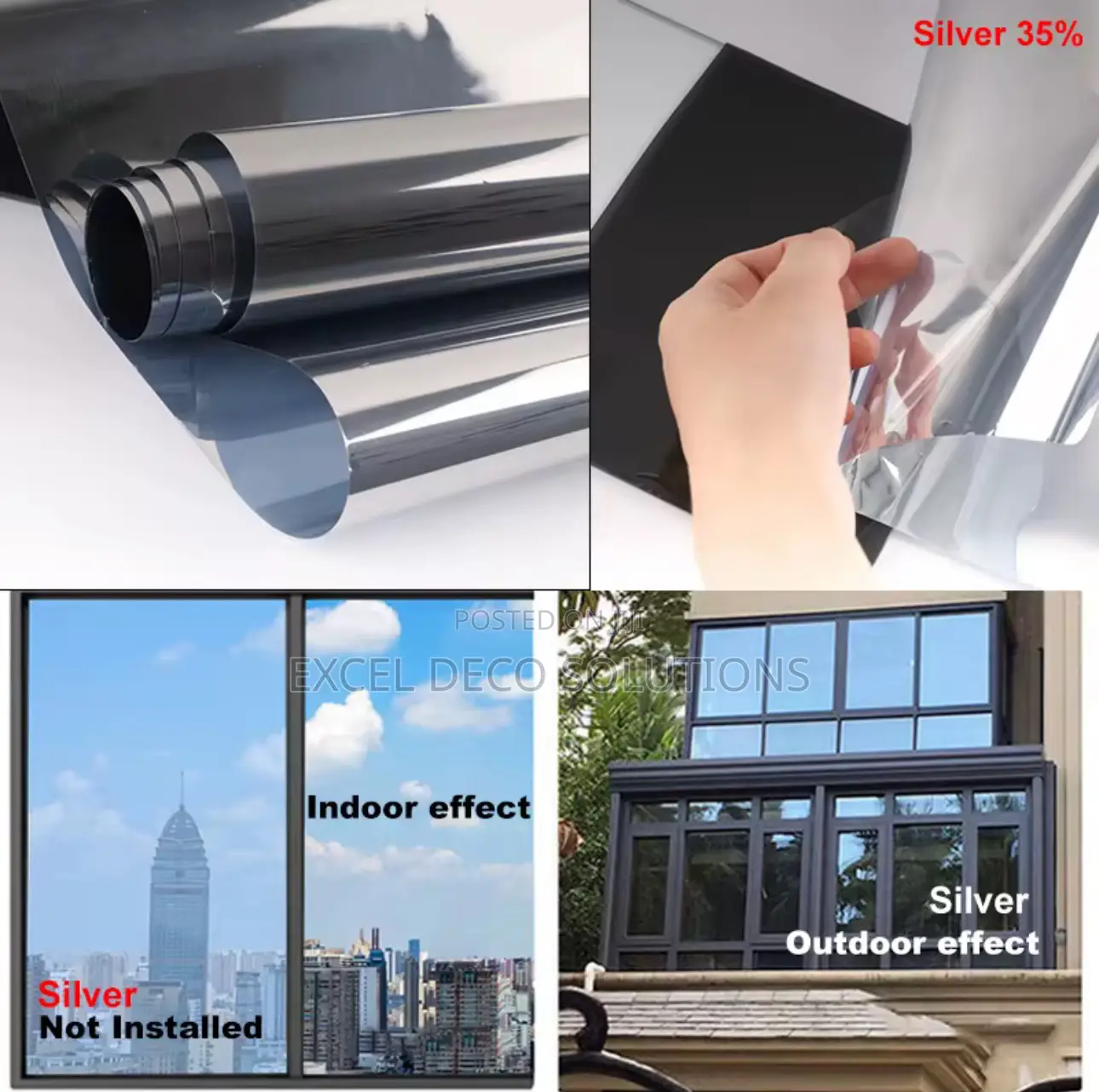 Mirror Effect One Way Glass Film – Modern Window Upgrade