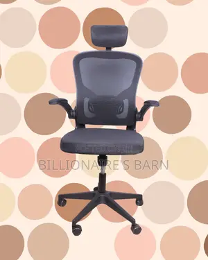 Stylish Grey Ergonomic Office Chair — Great for Study or Work