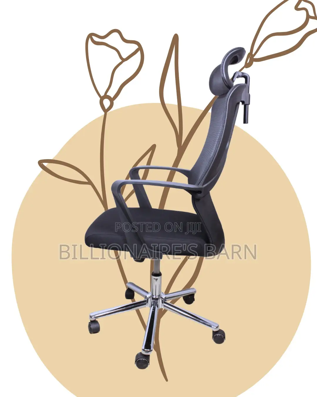Orthopedic High Back Mesh Office Chair — Back Support for Long Hours