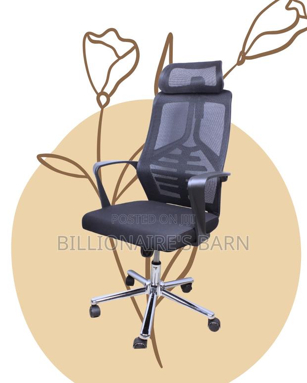 Orthopedic High Back Mesh Office Chair — Back Support for Long Hours - thumbnail 3
