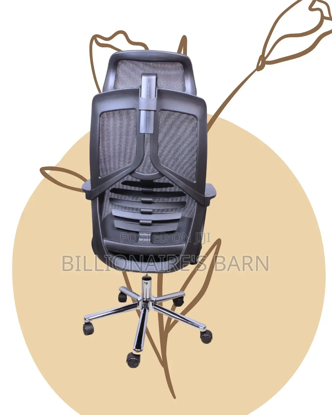 Orthopedic High Back Mesh Office Chair — Back Support for Long Hours