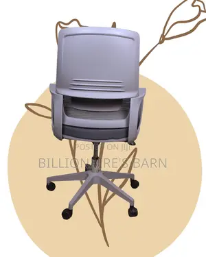 Grey Ergonomic Mesh Office Chair (Quiet-Roll) — Moving Fast