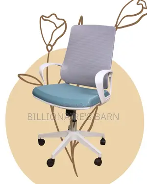 Premium White Ergonomic Mesh Office Chair — Smooth-Rolling Mobility