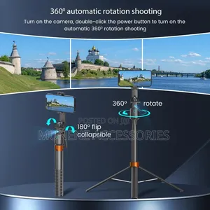 Q13 Ai Face Tracking Seflie Stick Tripod 1.8m Stand With Bt Shutter