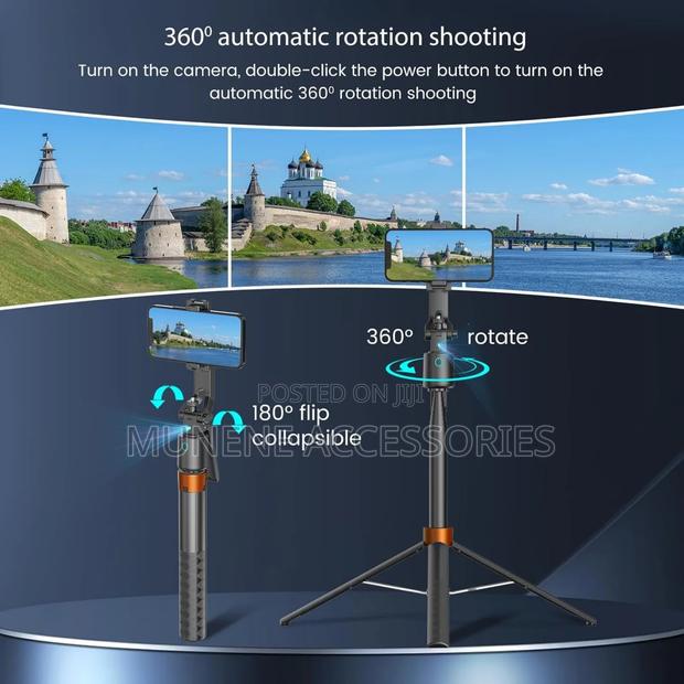 Q13 Ai Face Tracking Seflie Stick Tripod 1.8m Stand With Bt Shutter - thumbnail 2