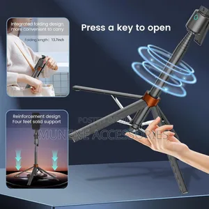 Q13 Ai Face Tracking Seflie Stick Tripod 1.8m Stand With Bt Shutter