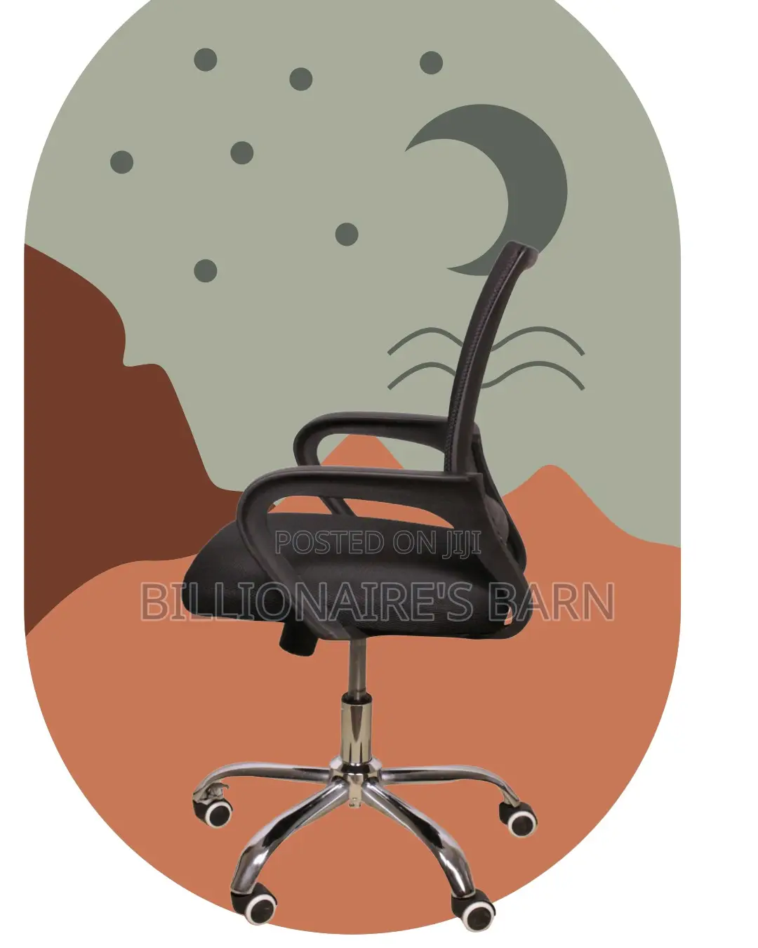 Supportive Secretarial Mesh Office Chair — Boosts Posture Focus