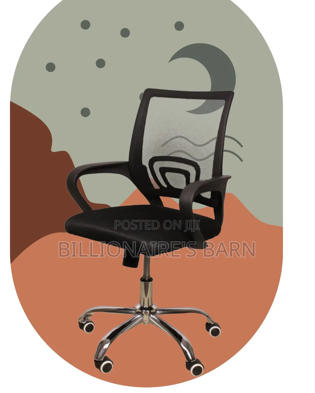 Supportive Secretarial Mesh Office Chair — Boosts Posture Focus
