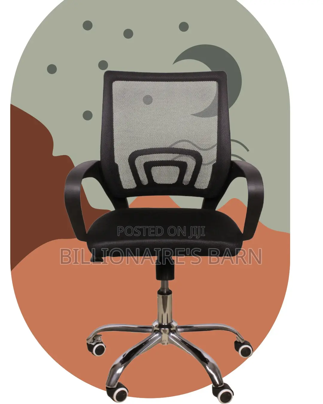 Supportive Secretarial Mesh Office Chair — Boosts Posture Focus