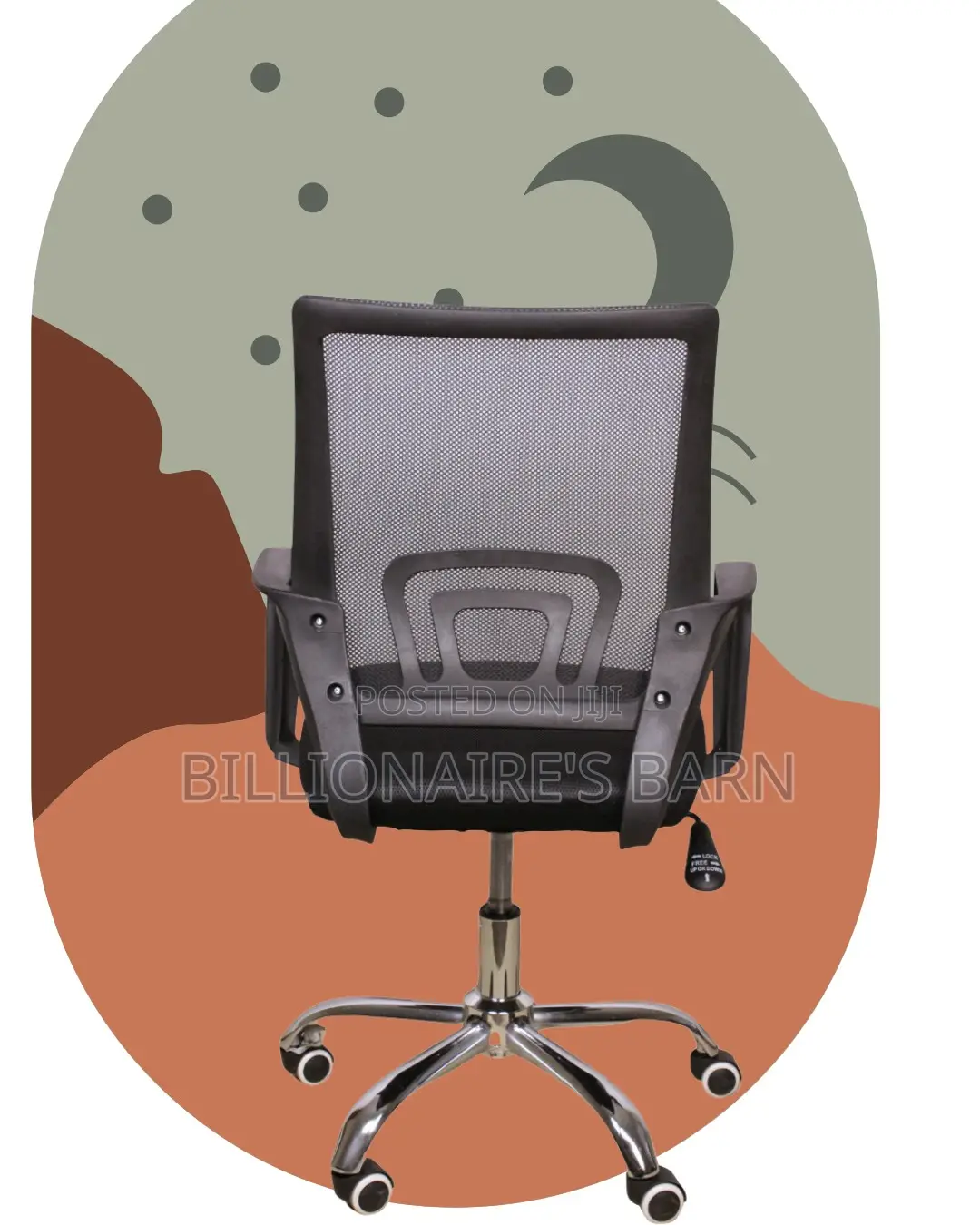 Supportive Secretarial Mesh Office Chair — Boosts Posture Focus