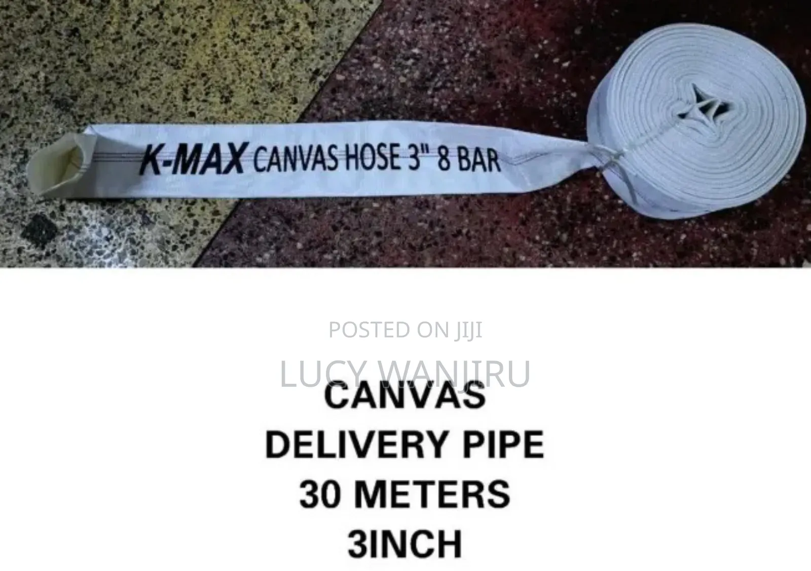 Well Performing Canvas Delivery Pipe 3"