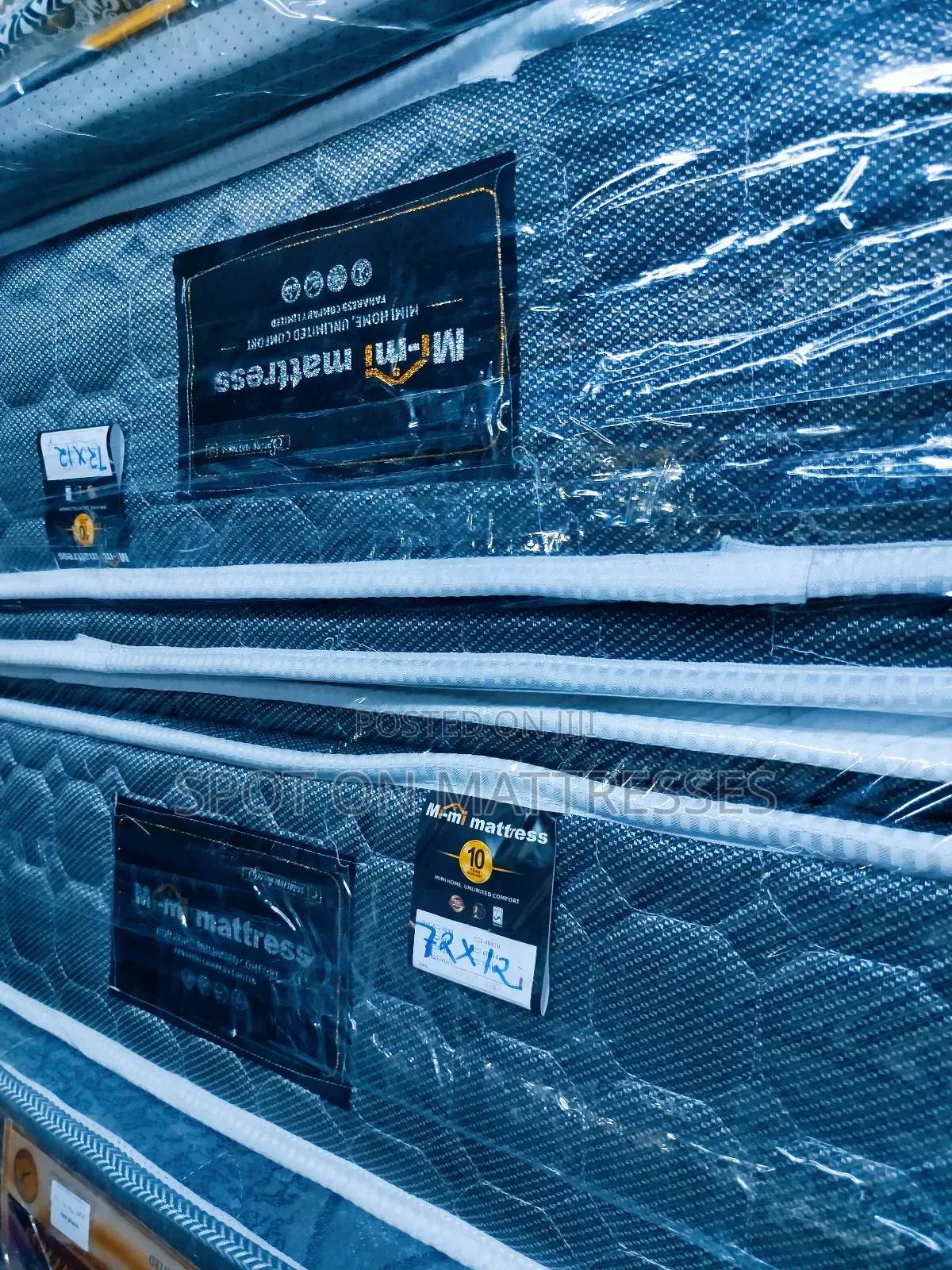 Double-sided 6by6 12inch Pillowtop Spring Mattresses + Free Delivery.