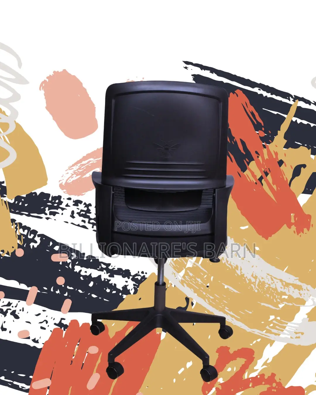 Breathable Black Ergonomic Mesh Office Chair | Adjustable Height