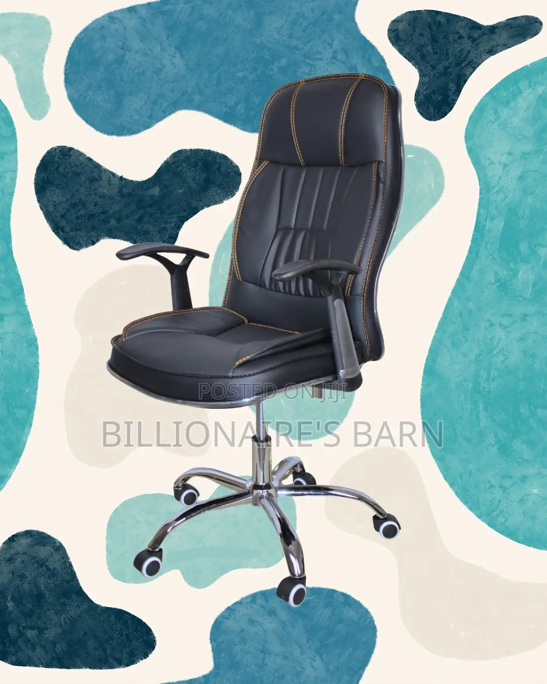 Pro-Grade Executive Leather Office Chair — All-Day Comfort