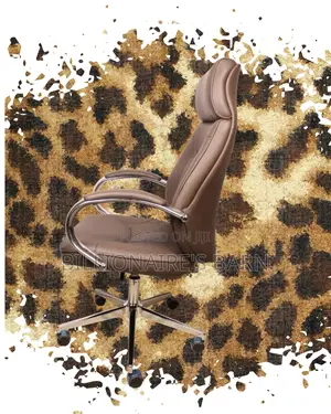 Brown Executive Leather Office Chair (Quiet-Roll) — Restocked!