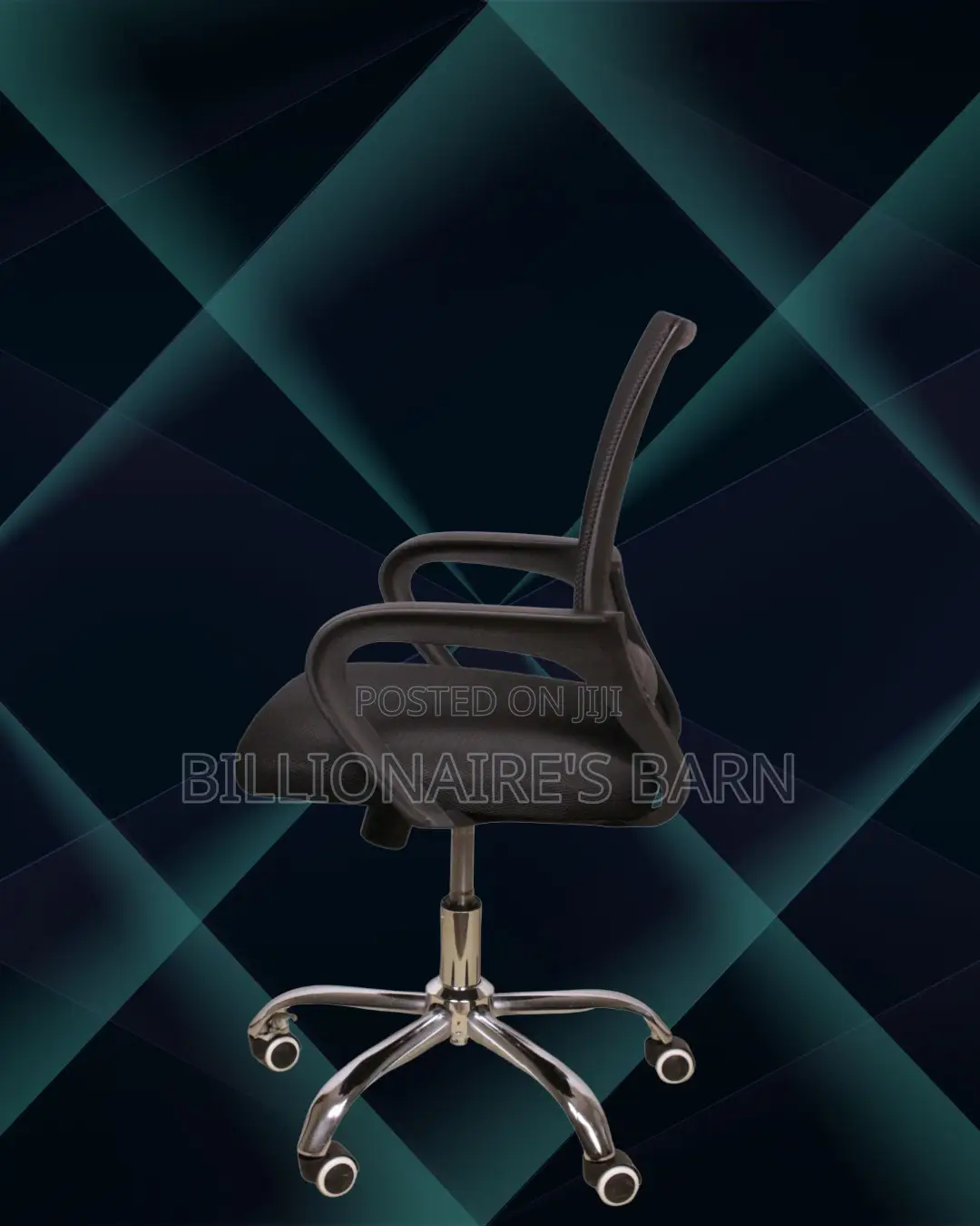 Breathable Secretarial Mesh Office Chair | Nylon Castors