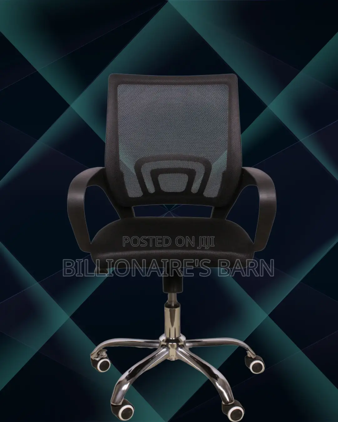 Breathable Secretarial Mesh Office Chair | Nylon Castors