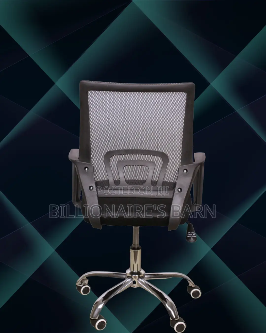 Breathable Secretarial Mesh Office Chair | Nylon Castors