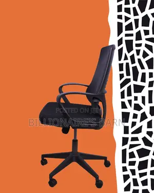 Modern Black Ergonomic Mesh Office Chair — Easy to Clean