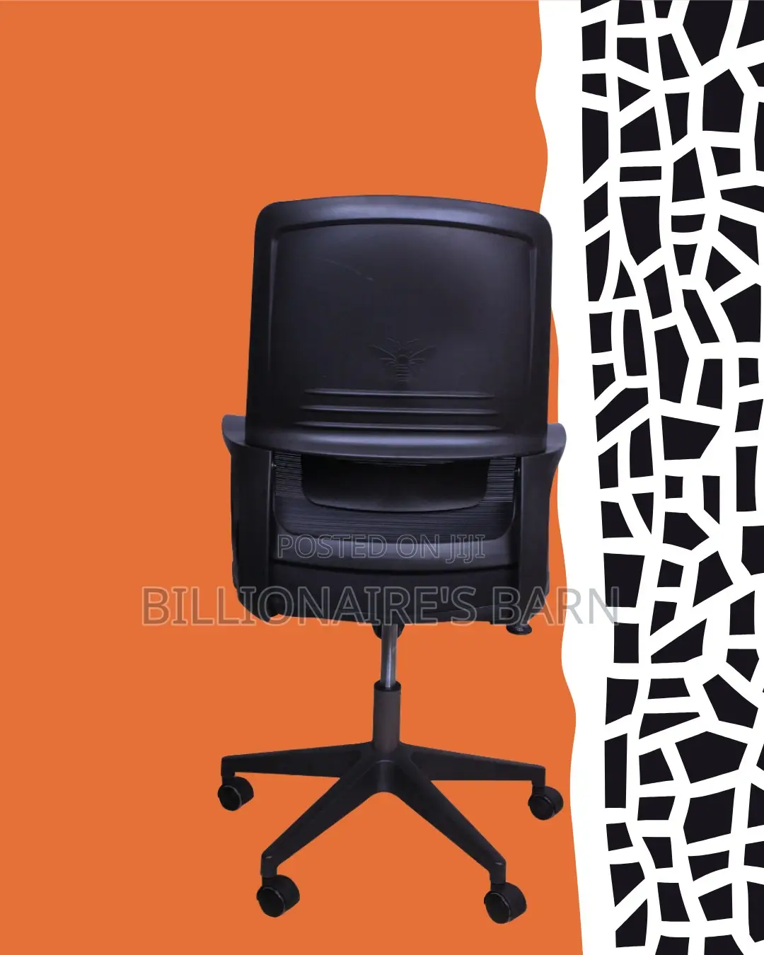 Modern Black Ergonomic Mesh Office Chair — Easy to Clean