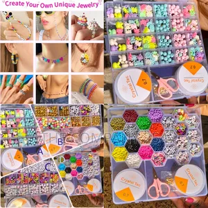 *Clay Beads Different Color Kit, for Bracelet, Different Shapes