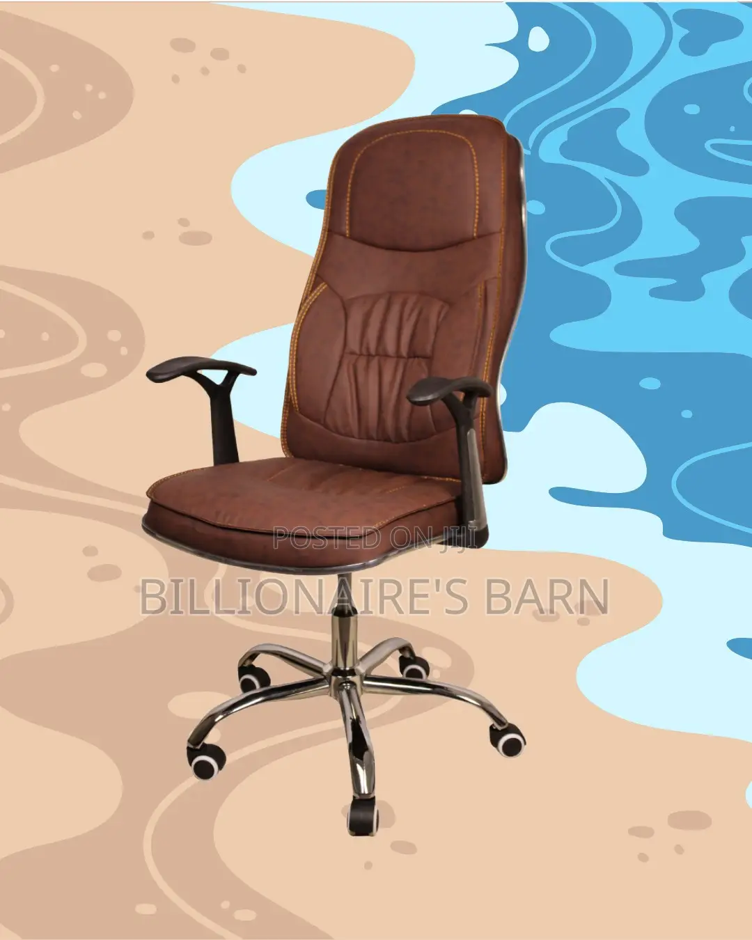 Ergonomic Executive Leather Chair (Breathable) — Price Drop Today
