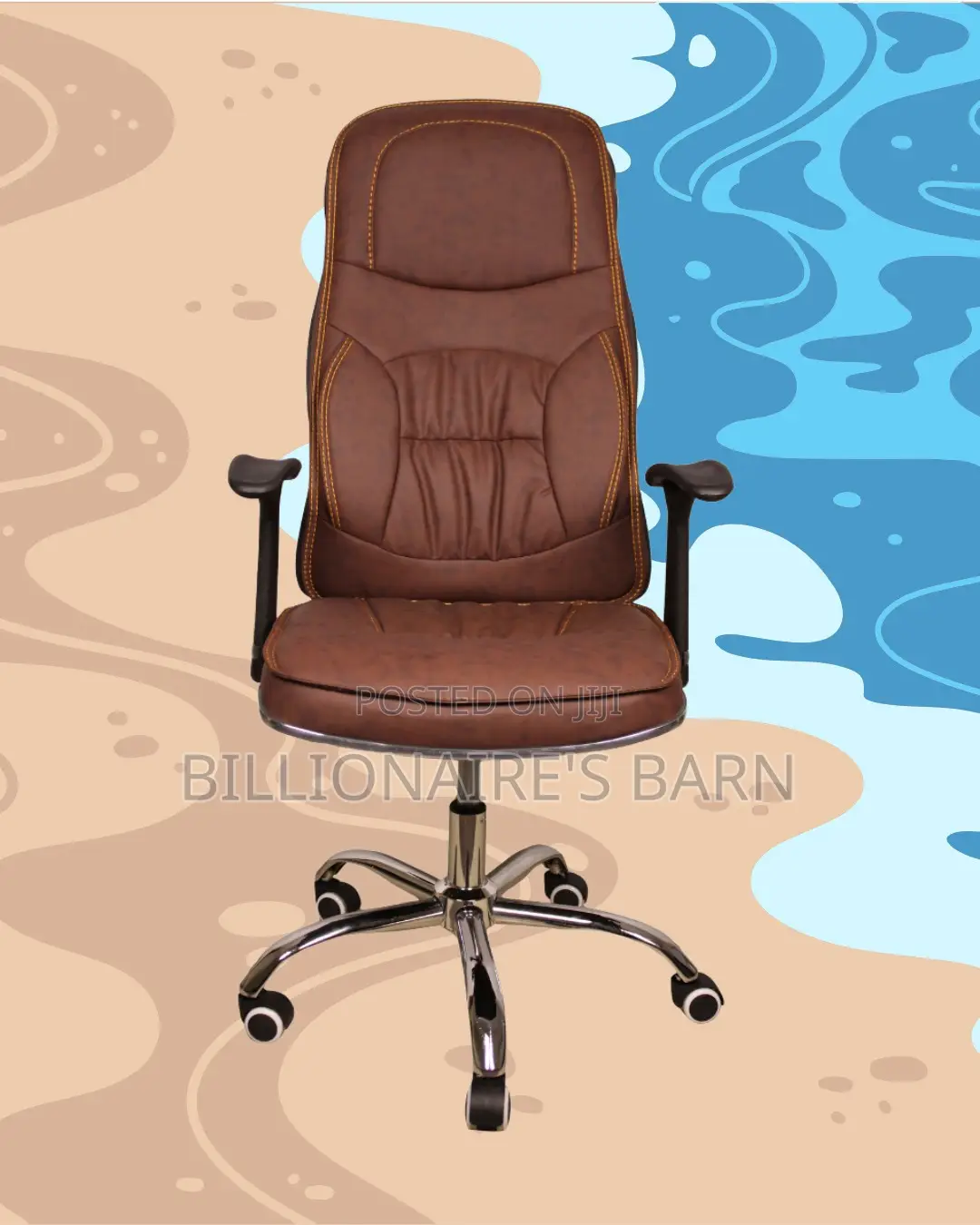 Ergonomic Executive Leather Chair (Breathable) — Price Drop Today