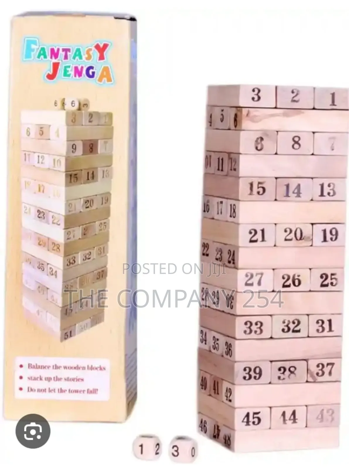 Toy Building Jenga Block 48 Pieces