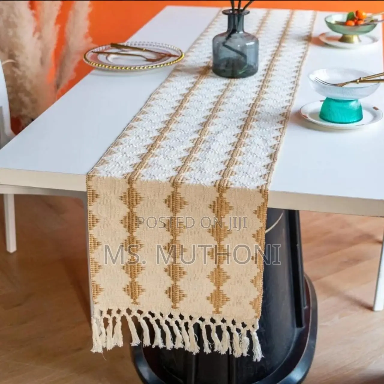 35cms by 240cms High Quality Wider Boho Woven Table Runner/Bed Runner
