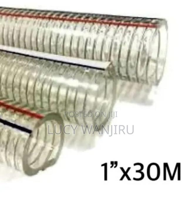 Cleared Wired Suction Pipe 1"