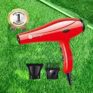 Nunix Hd01 Red Hair Blow Dryer Compact and Lightweight With 2 Speeds