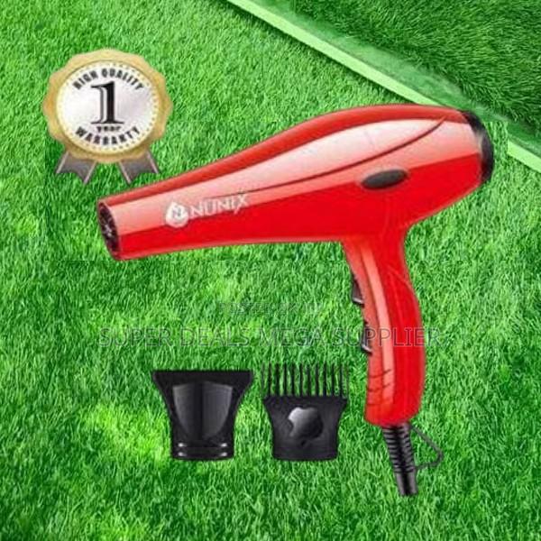 Nunix Hd01 Red Hair Blow Dryer Compact and Lightweight With 2 Speeds