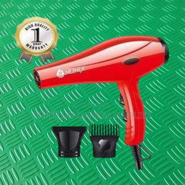 Nunix Hd01 Red Blowdryer Sleek Design, Heat and Speed Options