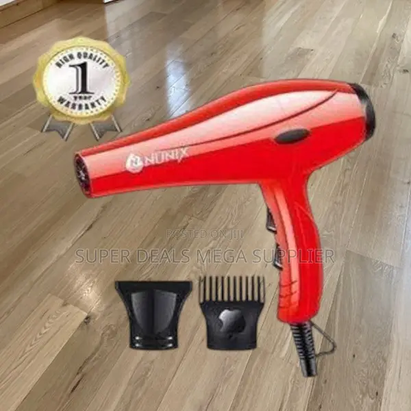 Nunix Hd01 Red Blow Dryer– Lightweight Durable With 2 Heat Levels