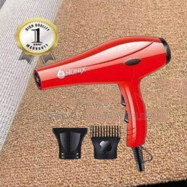Compact Design Nunix Hd01 Blowdryer Red With Fast Heat Settings