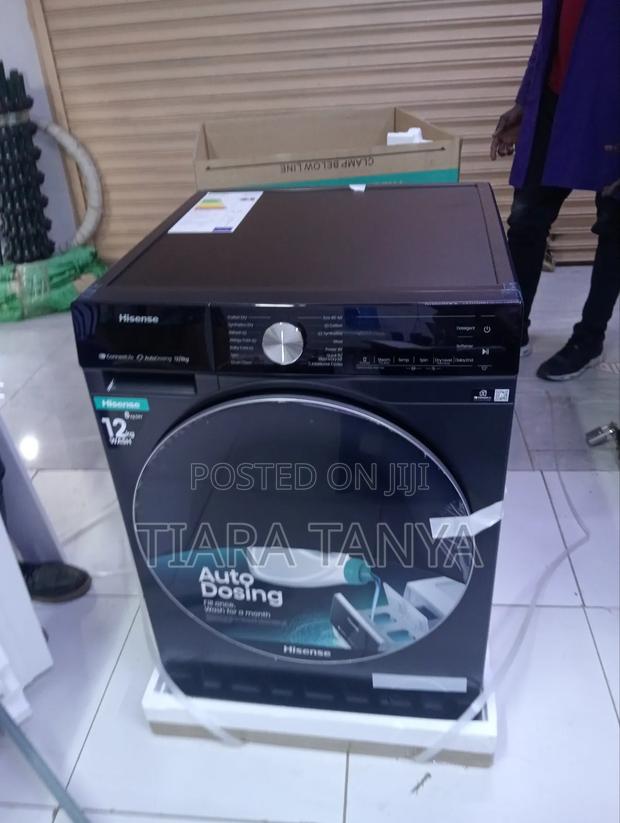 Hisense Full Automatic Front Load 12kg and 8kg Dryer Washing Machine - main view