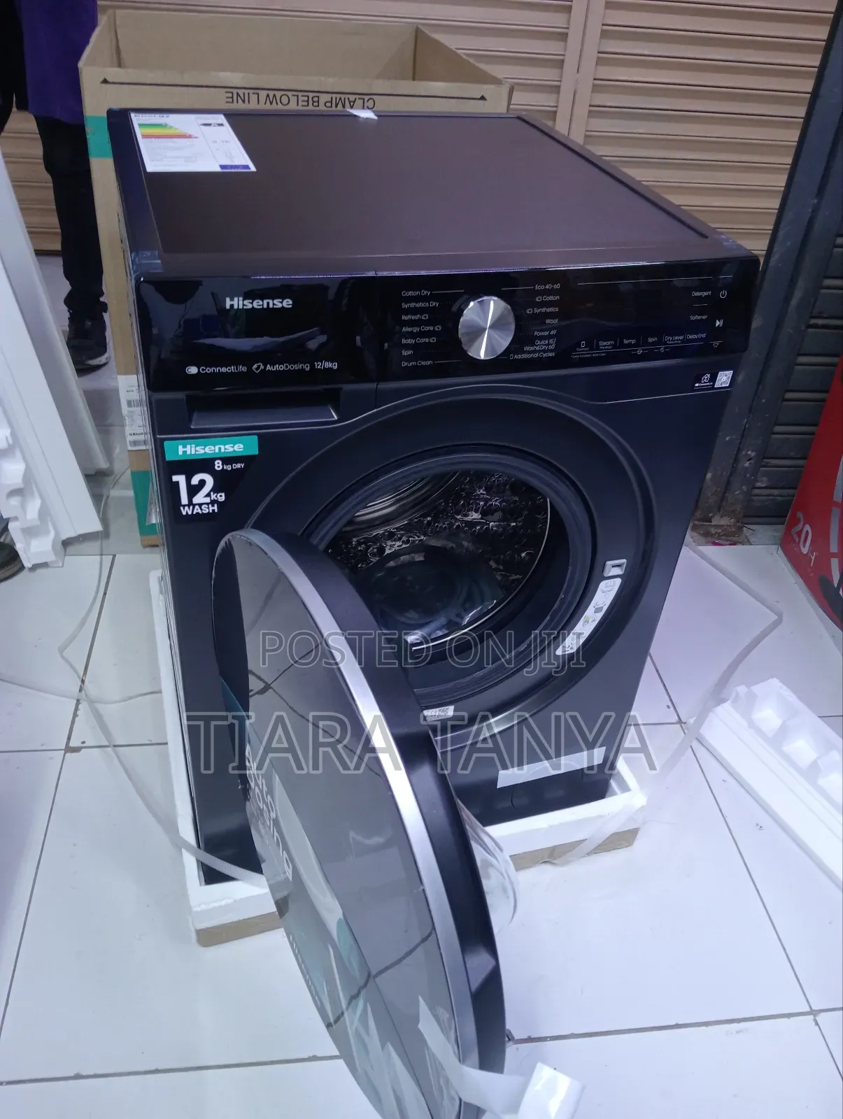 Hisense Full Automatic Front Load 12kg and 8kg Dryer Washing Machine