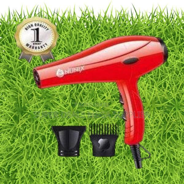 Portable Nunix Hd01 Red Blow Dryer Travel Friendly Hair Tool