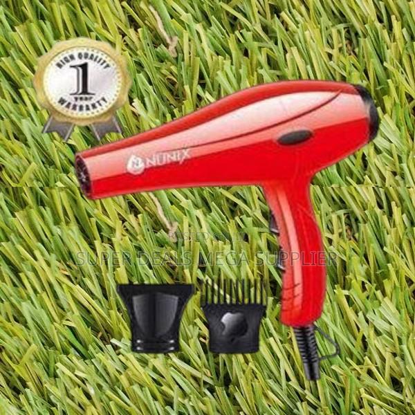 Hd01 Red Nunix Blow Dryer Powerful and Lightweight Hair Tool