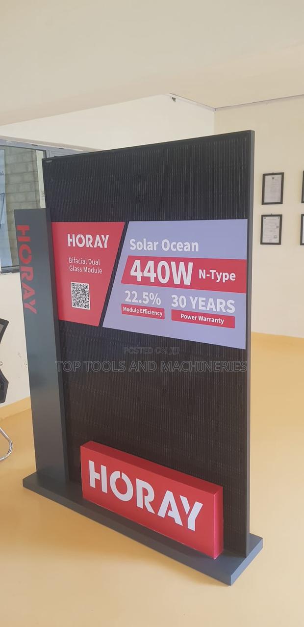 Horay Bifacial Dual Glass Module 440 Watts Solar Panel - main view