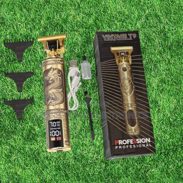 Vintage T9 Dragon Hair Clipper Beard Trimmer With Led Grooming Tool