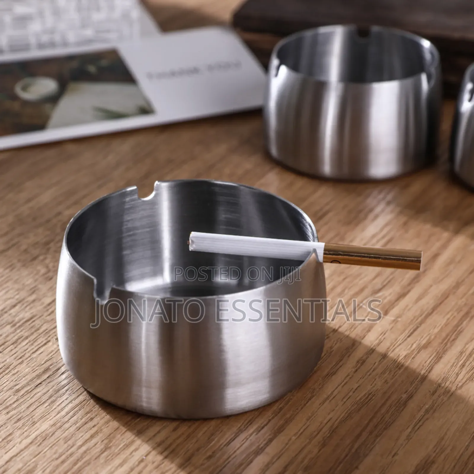 Stainless Steel Ashtray for Home Office Bar