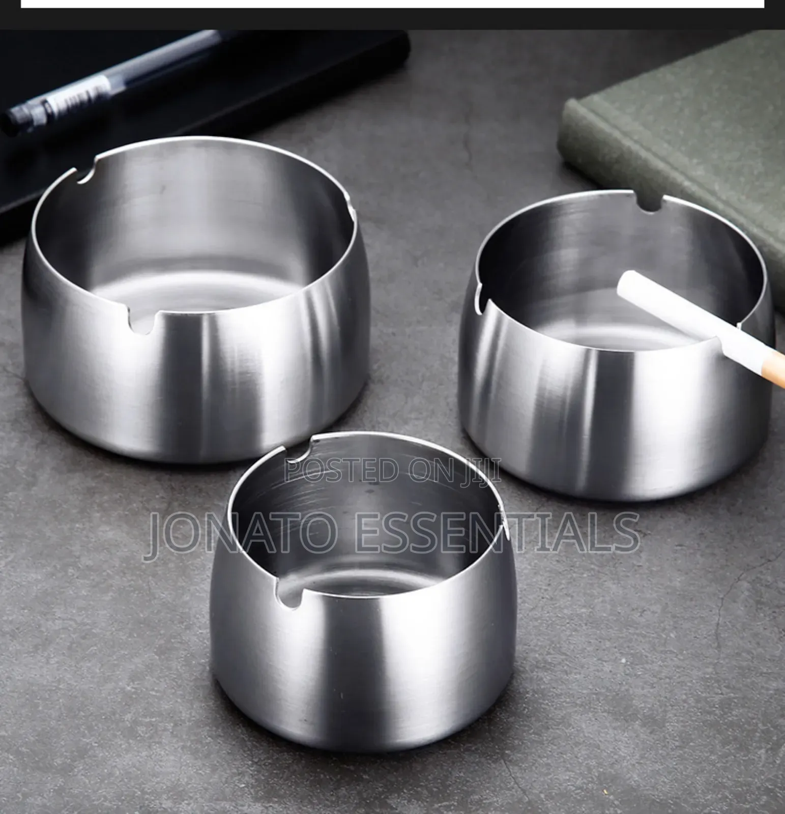 Stainless Steel Ashtray for Home Office Bar