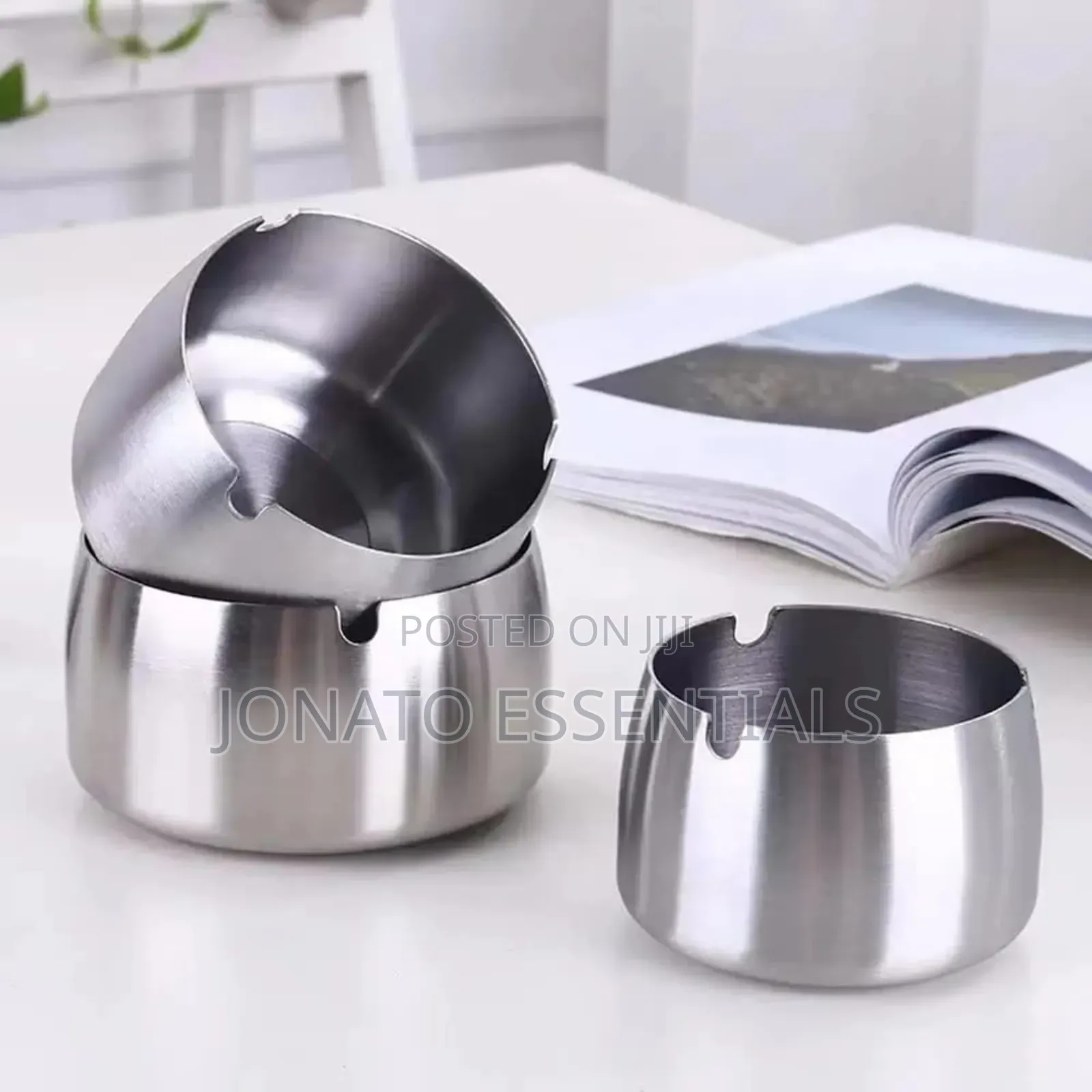 Stainless Steel Ashtray for Home Office Bar