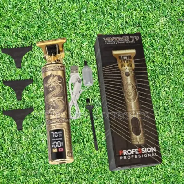 Vintage T9 Dragon Hair Clipper Beard Grooming Trimmer With Led Display